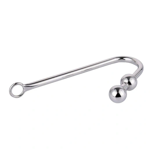 Stainless Pleasurable Two 4417 Balls Steel Hook Anal 0810